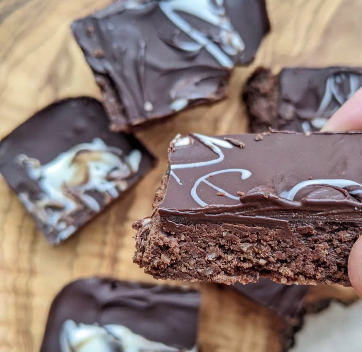 Chocolate Granola Butter Bars nut free, vegan, gluten free Oat Avenue