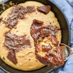 Skillet Granola Butter Cookie Cake