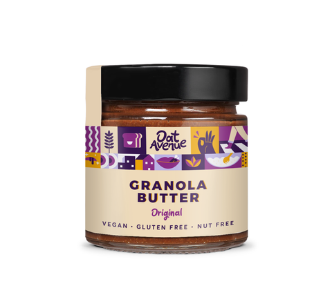 Granola butter, nut free,cookie, nut butter, chocolate spread, oat butter, granola, breakfast, gluten free , vegan, healthy, cookie dough, nutrition facts